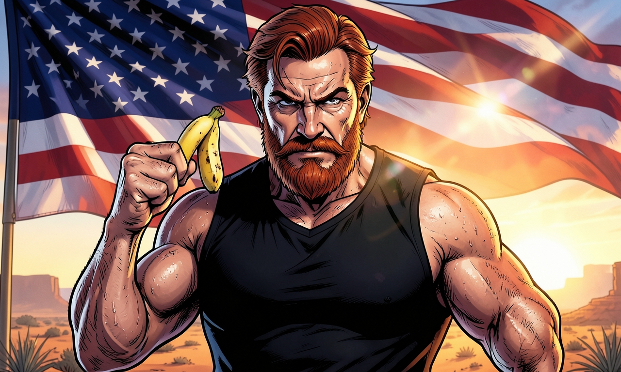 Chuck Norris schält eine Banane nicht – er besiegt sie im Zweikampf. Danach entschuldigt sich die Banane bei ihm.