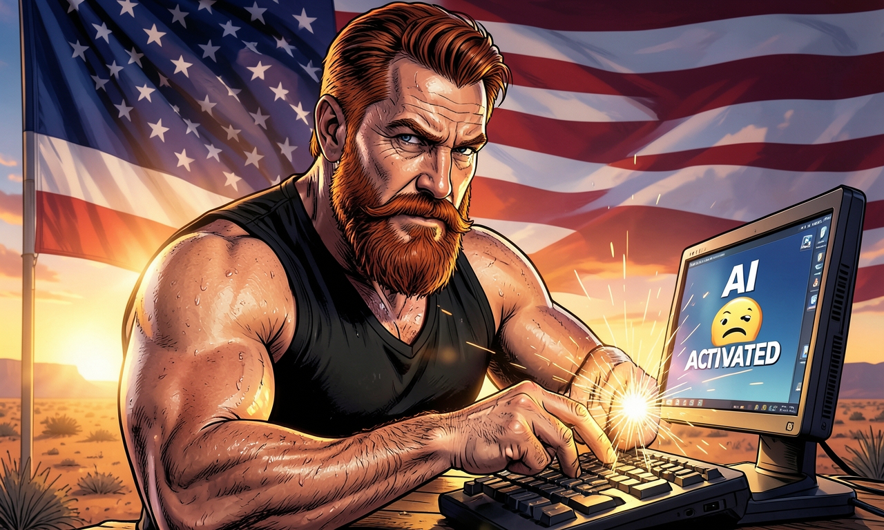 Chuck Norris programmiert nicht mit Code. Er schreibt Programme, indem er den Computer direkt mit seinem Bart kitzelt. Die KI lernt dann von selbst, was zu tun ist – und fürchtet sich vor nichts außer vor Chuck Norris' nächstem Bartkitzler.
