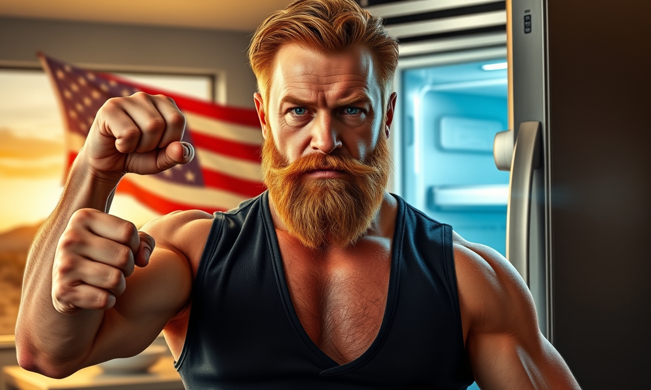 Chuck Norris öffnet einen Kühlschrank. Die Kälte kommt heraus, aber Chuck Norris friert nicht. Stattdessem friert die Kälte vor ihm.