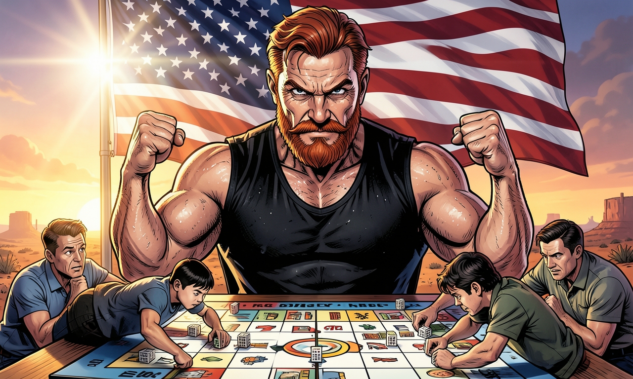 Chuck Norris muss nicht Monopoly spielen. Alle anderen Spieler geben freiwillig ihre Hotels ab, bevor er überhaupt würfelt.
