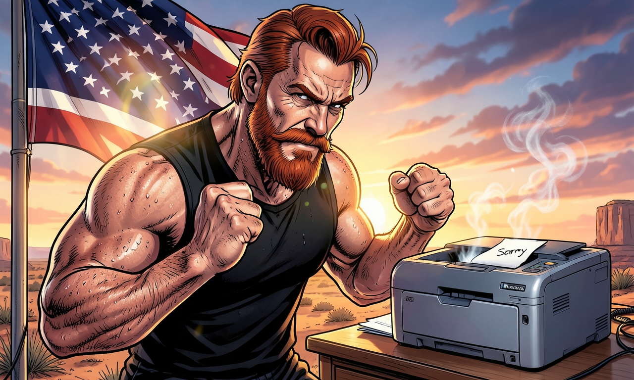 Chuck Norris hat einen Drucker, der nicht druckt. Anstatt den IT-Support zu rufen, schaut er den Drucker einfach nur eine Minute lang intensiv an. Der Drucker druckt daraufhin nicht nur das gewünschte Dokument, sondern fügt freiwillig eine handschriftliche Entschuldigung für die vorherige Verweigerungshaltung hinzu.