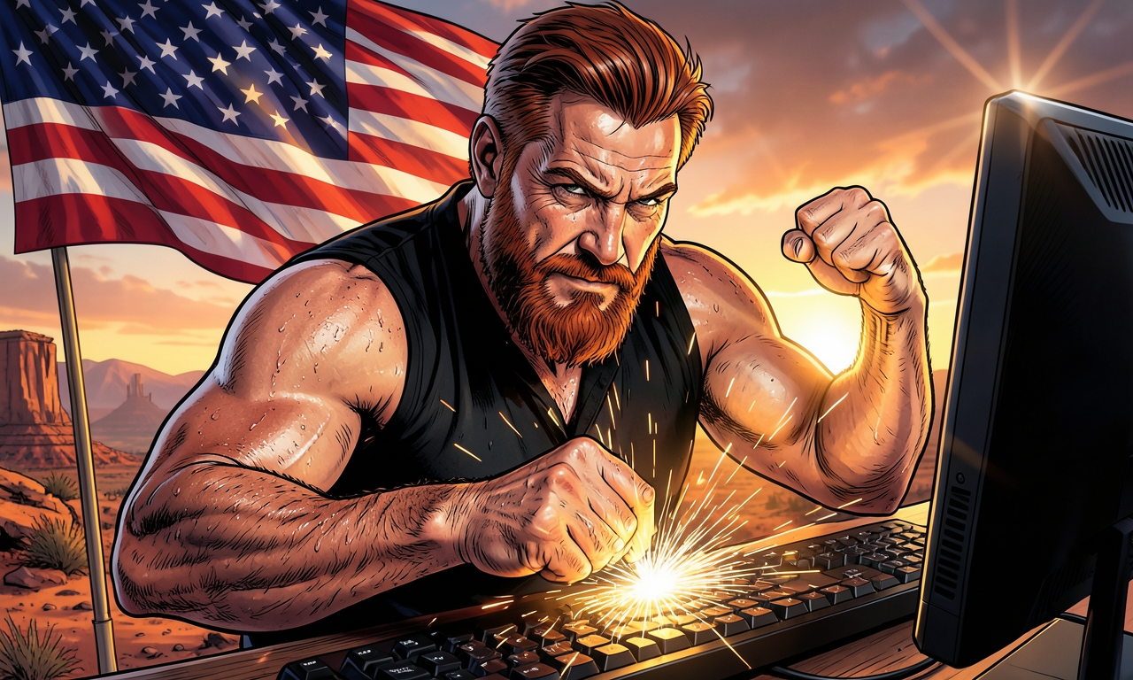 Chuck Norris muss keine Passwörter eingeben. Stattdessen tippt er sein Gesicht in die Tastatur und der Computer erkennt ihn sofort.