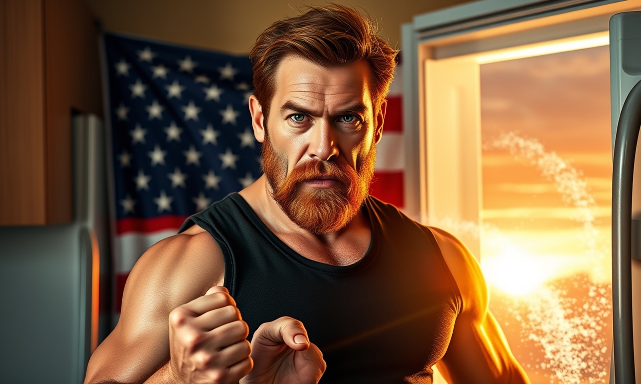 Chuck Norris öffnet den Kühlschrank. Die Kälte kommt heraus, weil sie Angst hat, wieder eingeschlossen zu werden.