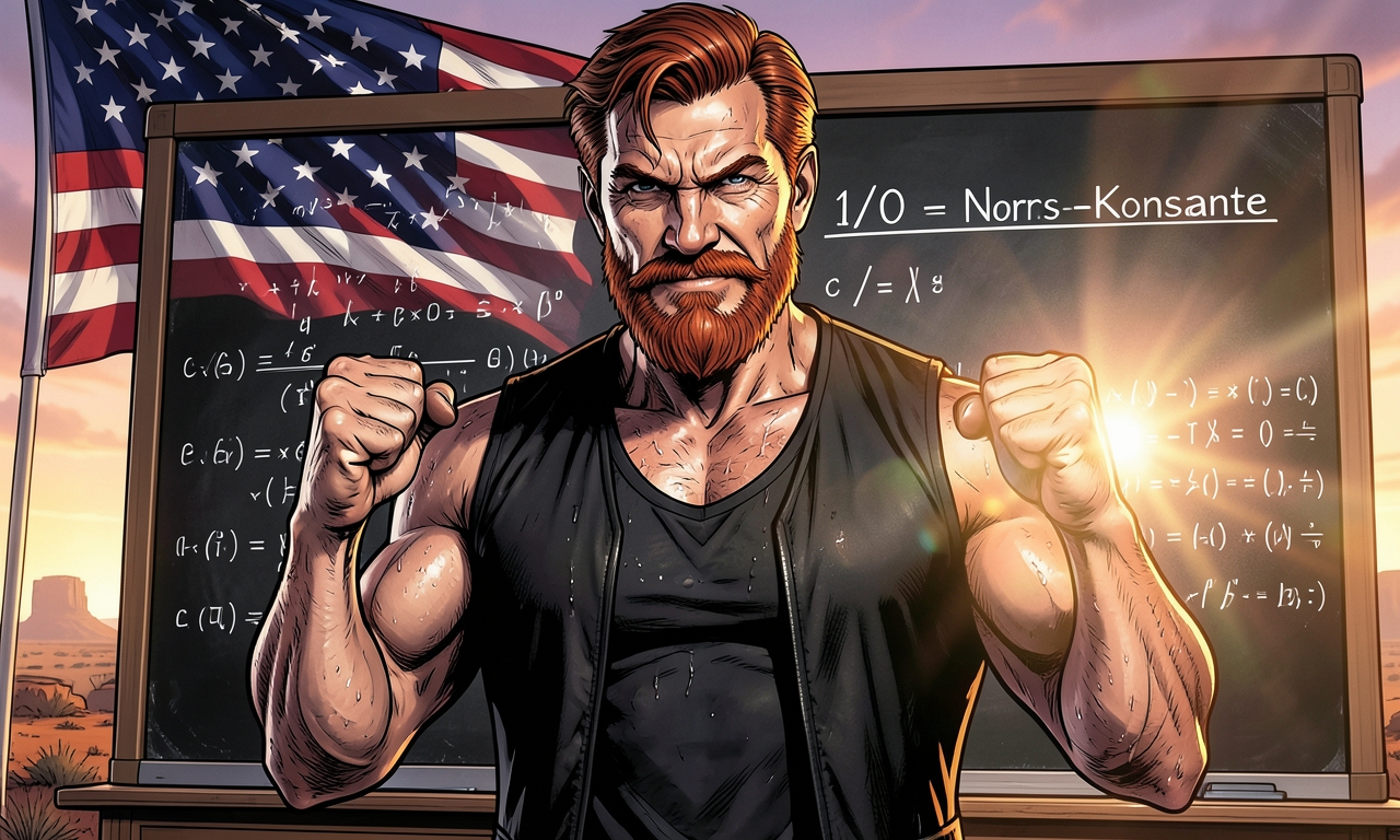 Chuck Norris kann durch Null teilen. Das Ergebnis ist eine neue Zahl: die Norris-Konstante. Sie ist unendlich, aber nur, weil Chuck Norris es so will.