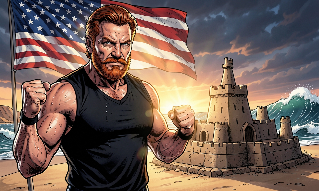 Chuck Norris hat einmal eine Sandburg gebaut. Die Gezeiten haben sich entschieden, nie zurückzukehren, aus Angst, sie zu zerstören.