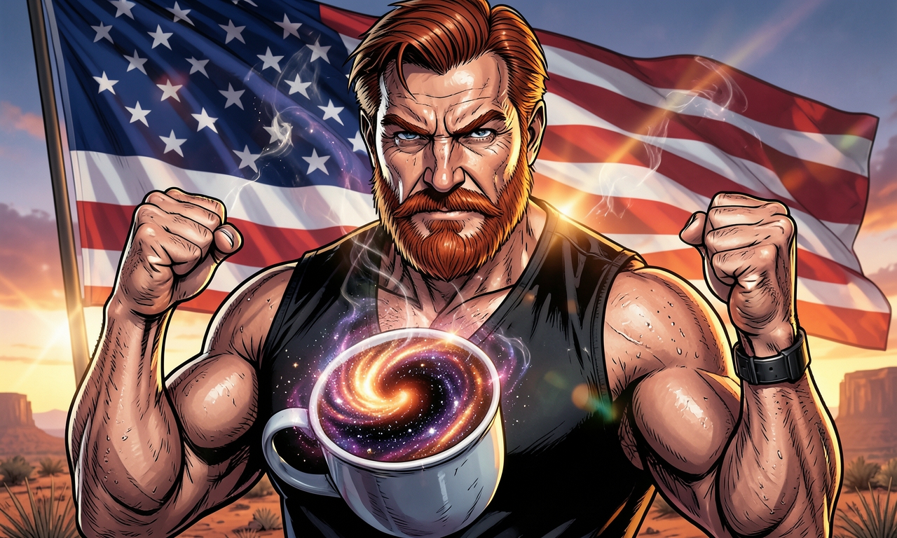 Chuck Norris braucht keinen Kaffee. Er brüht seinen Morgenkaffee aus der Restenergie eines schwarzen Lochs. Der Kaffee ist so stark, dass die Tasse danach selbstbewusster ist als du.