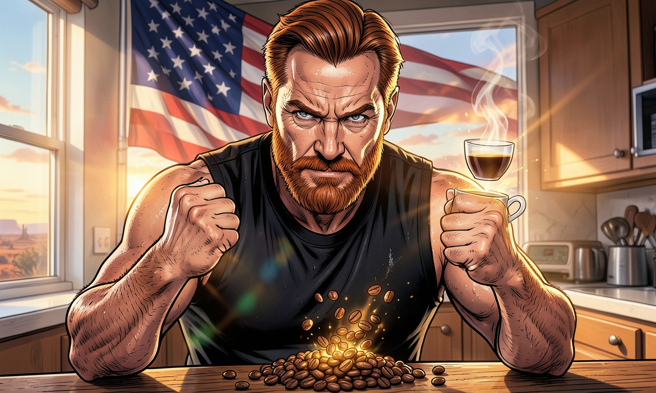 Chuck Norris brüht seinen Kaffee nicht – er starrt die Bohnen so lange an, bis sie sich von selbst in perfekten Espresso verwandeln und vor Respekt zitternd in die Tasse hüpfen.