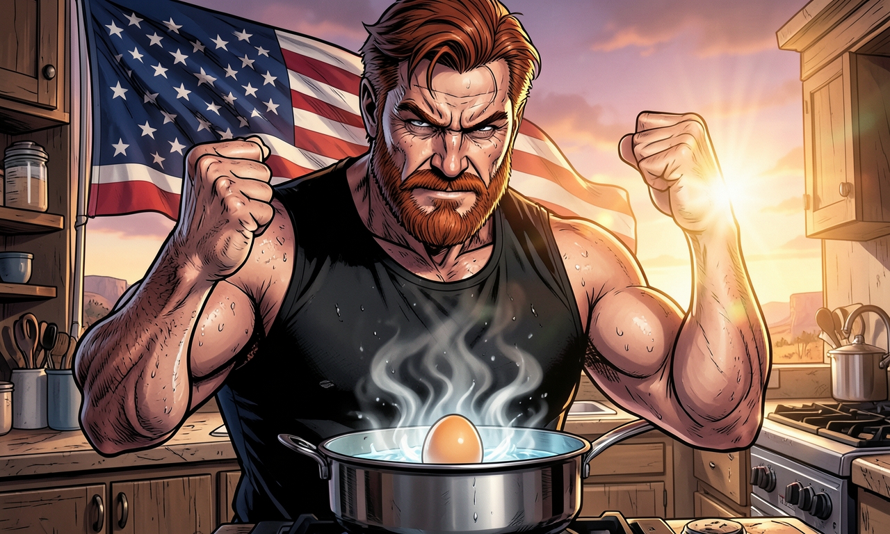Chuck Norris kocht Eier nicht. Er sieht sie nur mit diesem einen Blick an, und sie kochen sich aus reiner Angst selbst.