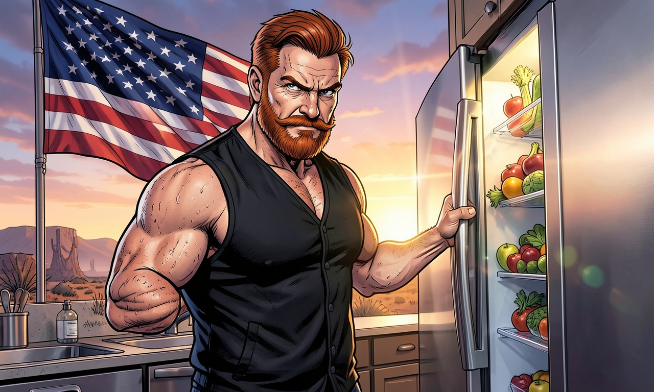 Chuck Norris repariert einen defekten Kühlschrank nicht durch Austauschen des Thermostats. Er bittet den Kühlschrank höflich, wieder kalt zu werden. Der Kühlschrank tut es aus Respekt, und die darin gelagerten Lebensmittel organisieren sich von selbst neu.