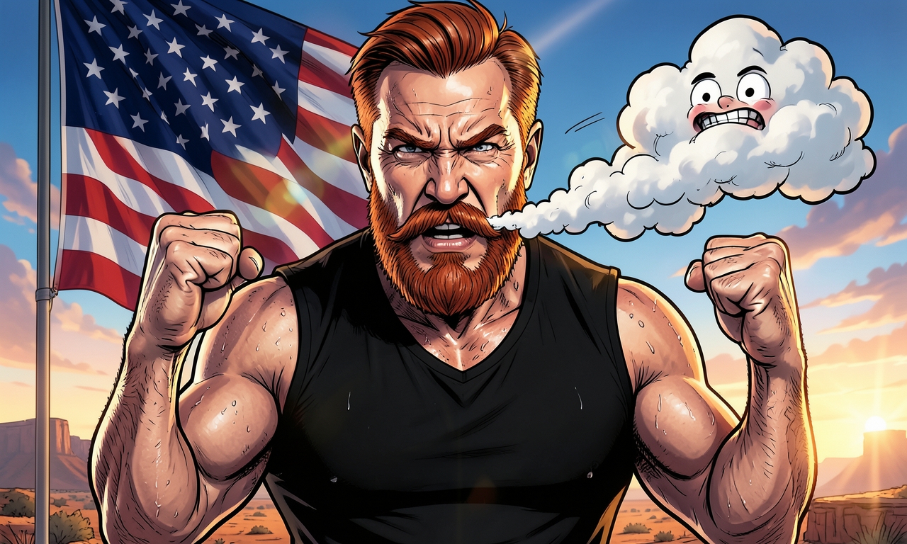 Chuck Norris kann mit einem Niesen eine Wolke wegpusten. Die Wolke entschuldigt sich dafür, dass sie im Weg war.