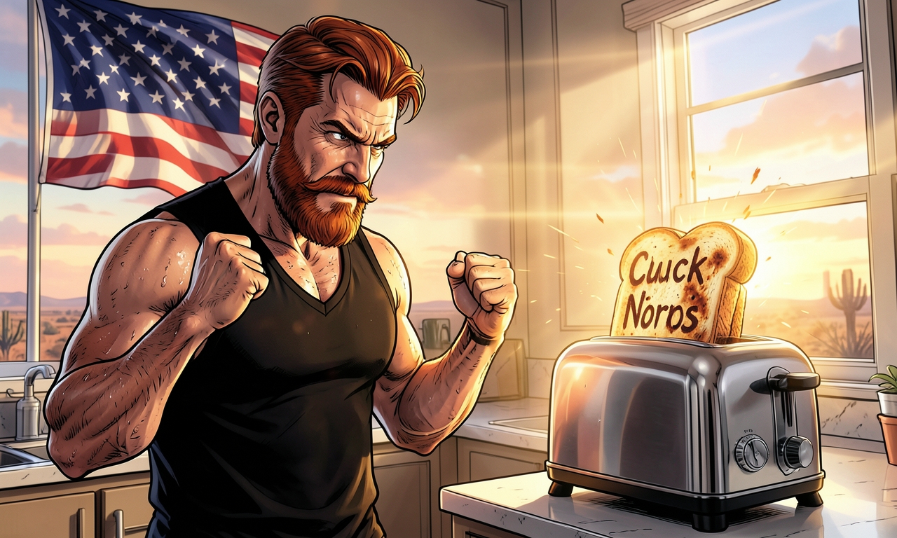 Chuck Norris hat einen defekten Toaster repariert, indem er ihn nur angeschaut hat. Der Toaster backt jetzt perfekte Brötchen und schreibt dabei Chuck-Norris-Witze auf die Kruste.