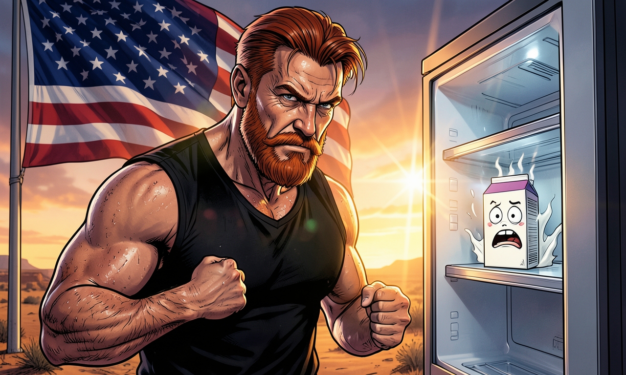 Chuck Norris kann Milch nicht verderben, weil sie zu viel Angst hat, im Kühlschrank zu bleiben, bis er sie trinkt.