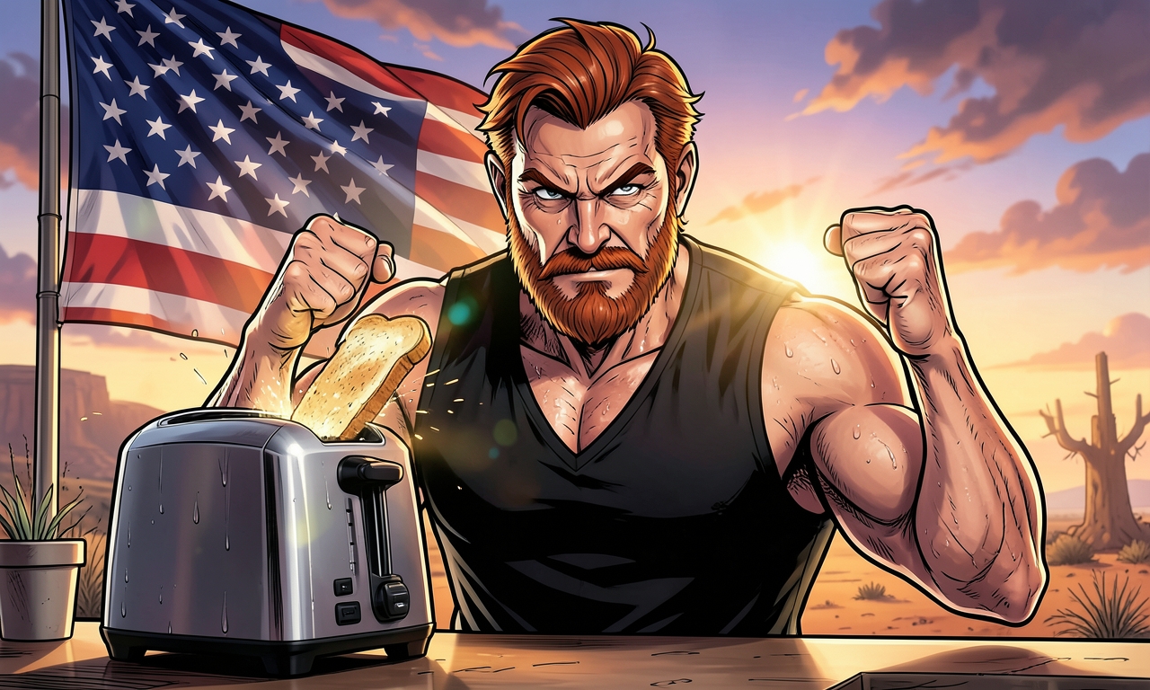 Chuck Norris hat einen Toaster erfunden, der Brot in perfekte Scheiben schneidet – indem er es einfach anschaut, bis es von selbst springt.