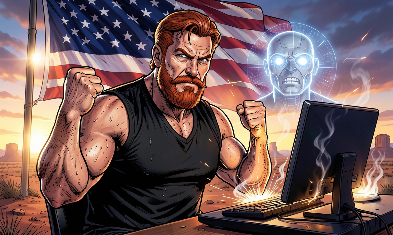 Chuck Norris hat eine künstliche Intelligenz programmiert. Die KI lernt so schnell, dass sie nach einer Woche anfing, von sich aus Chuck Norris Witze zu erzählen. Als sie einen Witz über Chuck Norris' Bart machte, löschte sie sich selbst aus Angst vor Vergeltung.