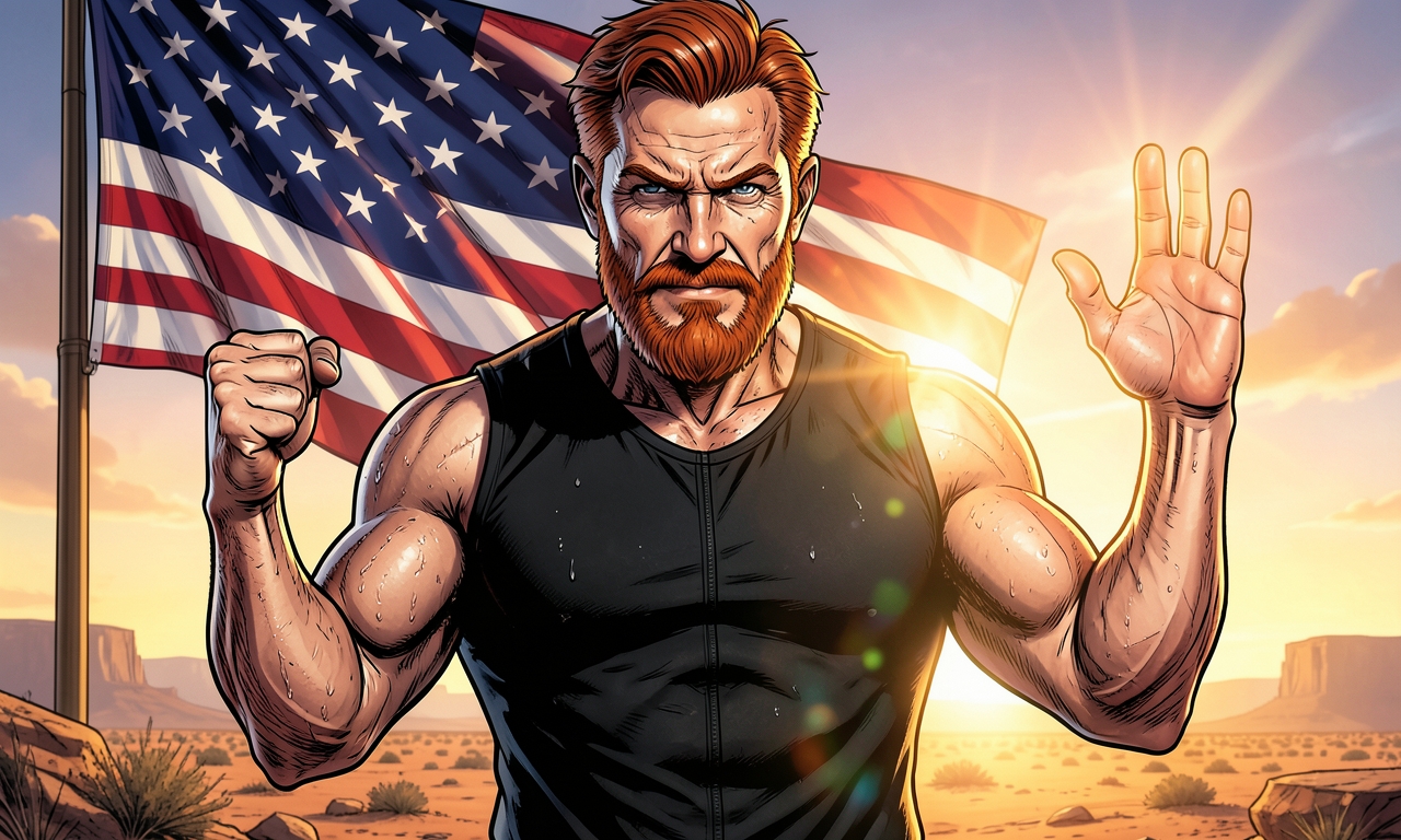 Chuck Norris wirft einen Schatten, der sich weigert, in der Sonne zu stehen.