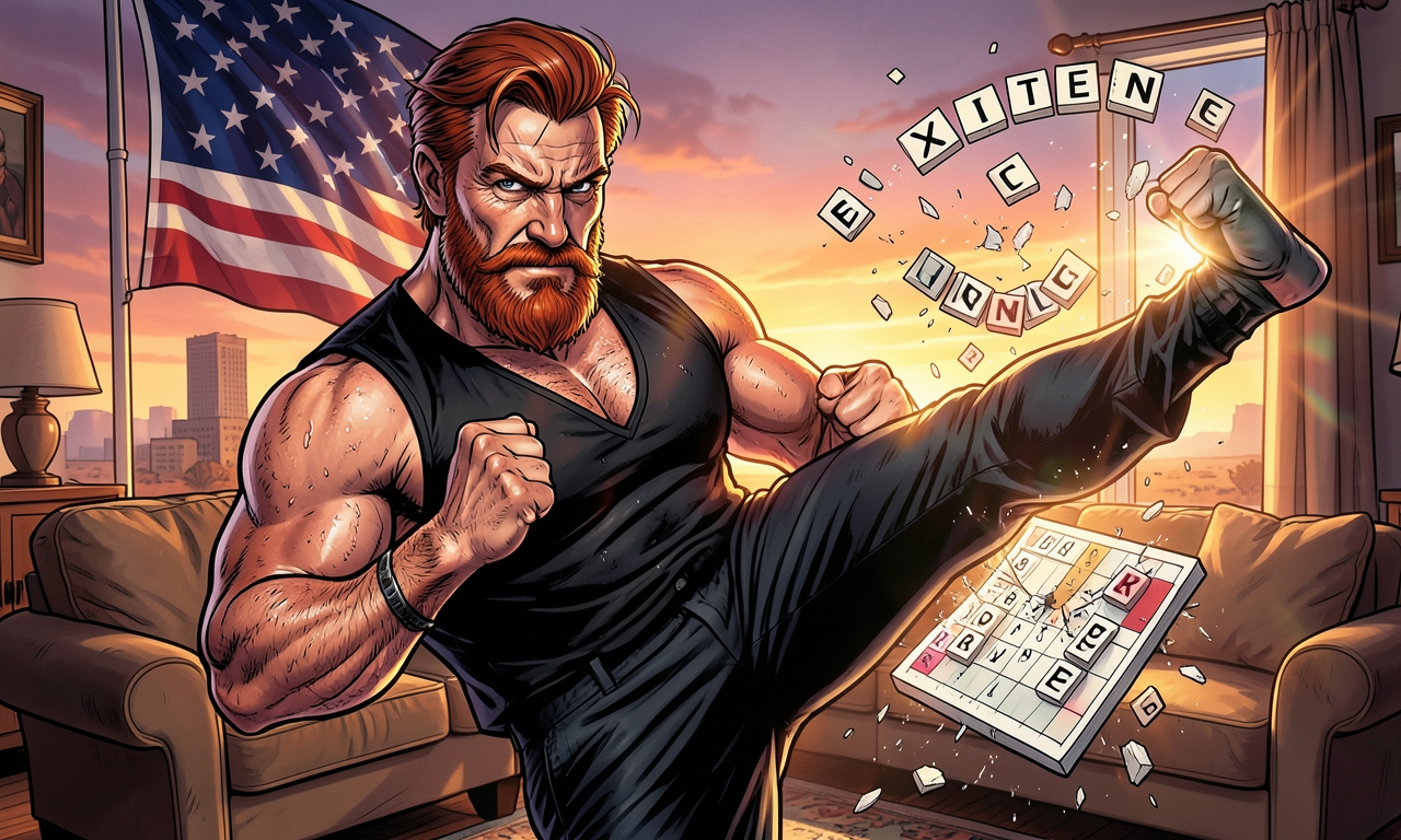 Chuck Norris kann im Scrabble mit dem Wort 'existence' 500 Punkte machen, weil er das Brett mit einem Tritt neu legt.