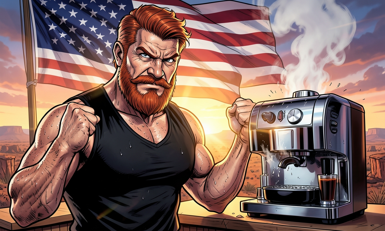 Chuck Norris bestellte einmal einen einfachen schwarzen Kaffee. Der Barista fragte nach der Röstung. Chuck Norris antwortete: 'Die Röstung, die den Kaffee so sehr fürchtet, dass er von selbst in die Tasse springt.' Heute steht auf dem Automaten: 'Für Chuck Norris: Einfach den Knopf anstarren.'