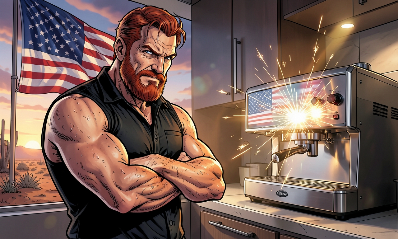 Chuck Norris bestellt einen Kaffee. Die Kaffeemaschine beginnt vor Angst zu zittern, als er den Raum betritt. Sie brüht nicht nur den perfekten Kaffee, sondern macht auch noch seine Steuererklärung.