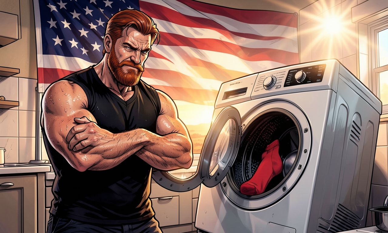Chuck Norris wäscht seine Socken nicht in der Waschmaschine. Die Waschmaschine wäscht ihre Socken in Chuck Norris.