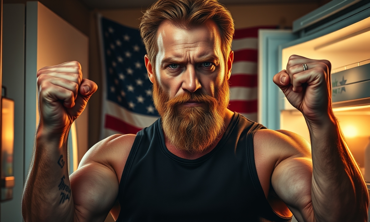 Chuck Norris öffnet einen Kühlschrank. Die Milch darin wird dadurch sofort zu Käse, weil sie den Blick von Chuck Norris nicht aushält.
