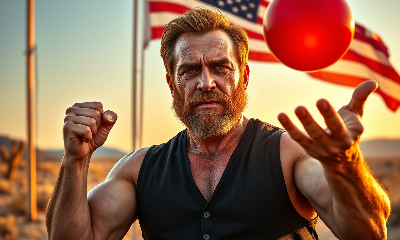 Chuck Norris wirft einen Ball in die Luft. Der Ball bleibt in der Schwebe, weil die Schwerkraft Angst hat, ihn herunterzuziehen.