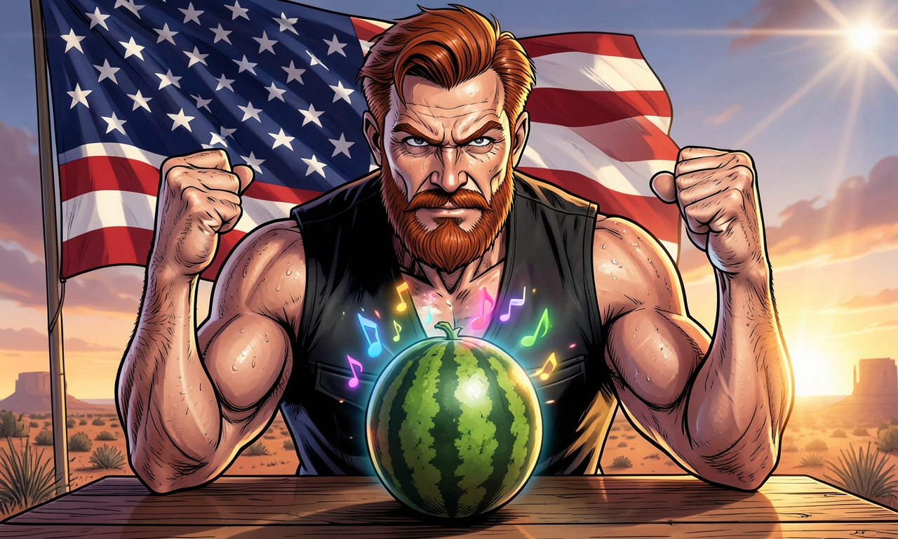 Chuck Norris kann eine Wassermelone dazu bringen, 'Country Roads' zu spielen, indem er sie nur ansieht. Die Melodie kommt von alleine, weil die Wassermelone Angst hat, falsche Noten zu spielen.
