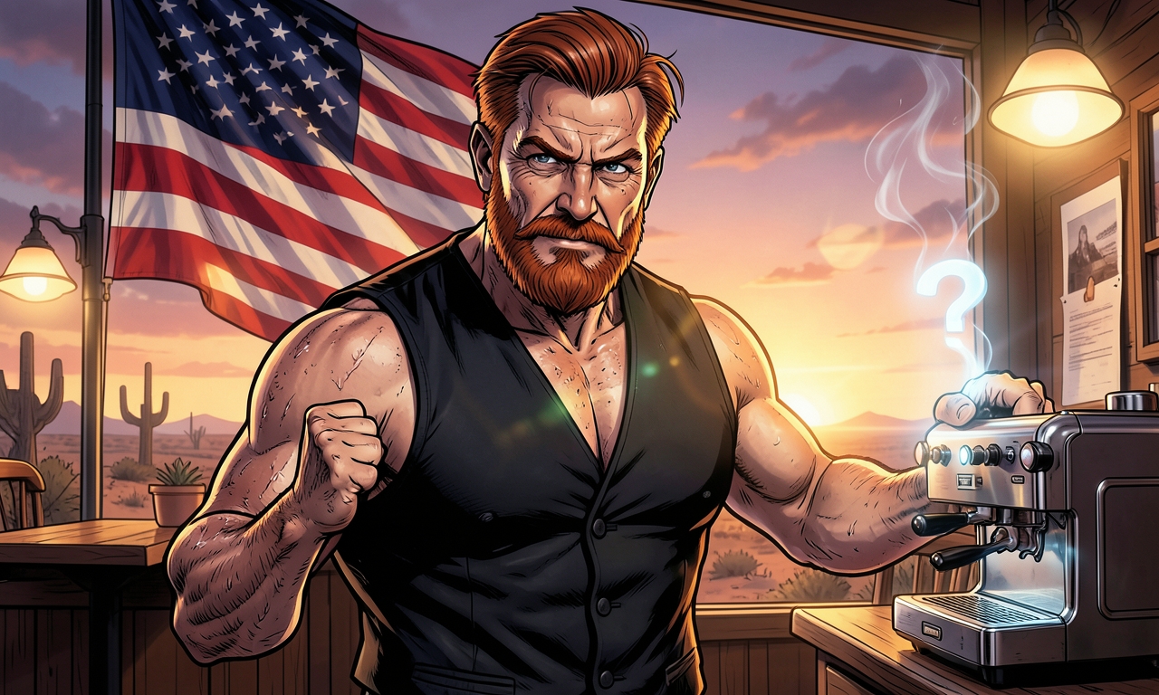 Chuck Norris betrat ein Café und bestellte einen Kaffee. Als die Maschine nicht funktionierte, klopfte er einmal dagegen. Seitdem brüht sie nicht nur Kaffee, sondern auch die Antwort auf alle Lebensfragen.