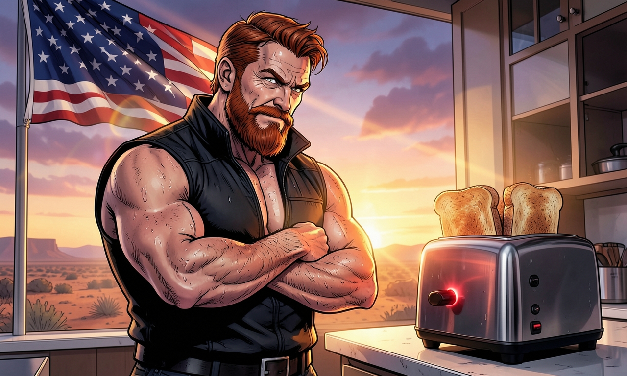 Chuck Norris' Toaster hat Angst vor ihm. Deshalb toastet er das Brot immer perfekt, ohne dass Chuck Norris den Hebel betätigen muss. Der Toaster weiß: Wenn er nur einen Hauch zu dunkel wird, wird Chuck Norris ihn mit bloßen Händen auseinandernehmen und das Brot mit seinen Blicken nachrösten.