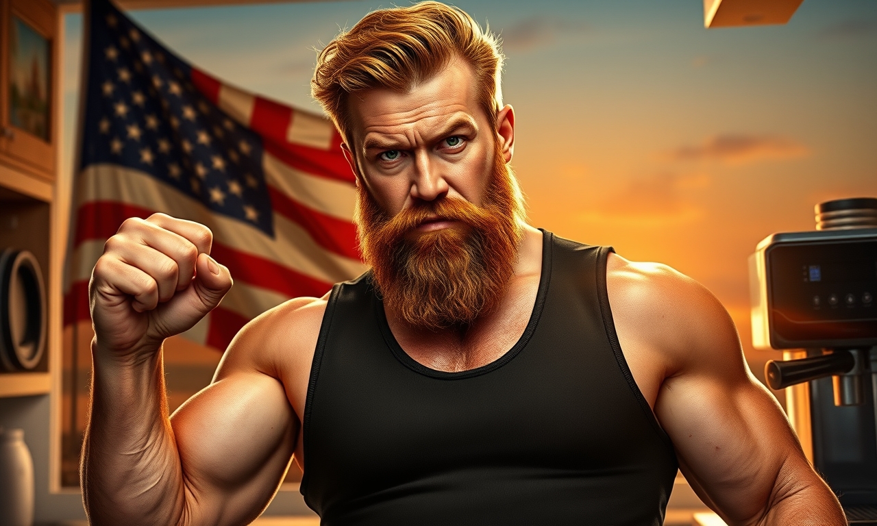 Chuck Norris bestellt einen Kaffee an einer modernen Kaffeemaschine mit Touchscreen. Als er den Knopf drücken will, macht die Maschine von selbst einen perfekten Espresso, stellt ihn auf das Tablett und blendet eine Nachricht ein: 'Respekt, Sir. Der Kaffee ist heute gratis.'