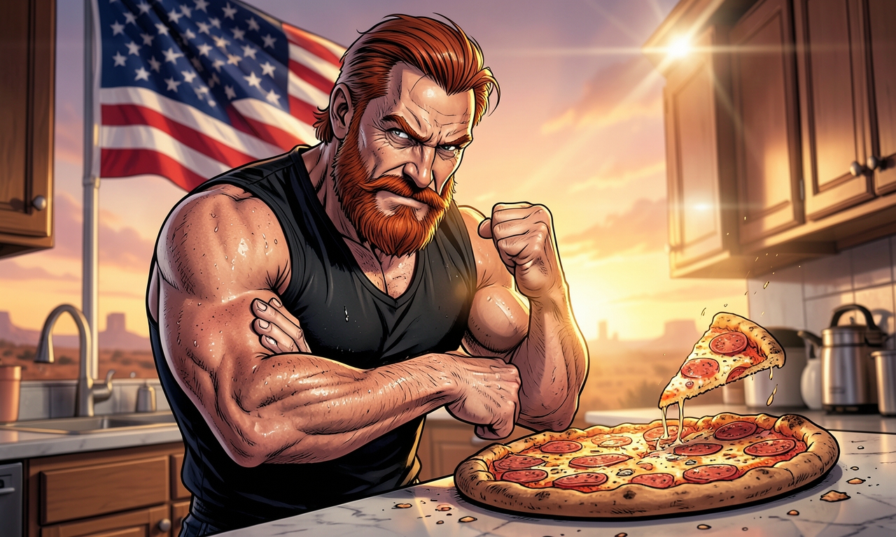 Chuck Norris bestellt eine Pizza. Als sie 30 Minuten zu spät kommt, entschuldigt sie sich bei ihm.