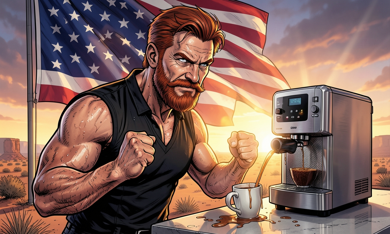 Chuck Norris kann eine Kaffeemaschine allein durch intensives Anstarren dazu bringen, ihren eigenen Kaffee zu verschütten. Die Maschine tut es nicht aus Angst, sondern aus Respekt vor seiner morgendlichen Energie.
