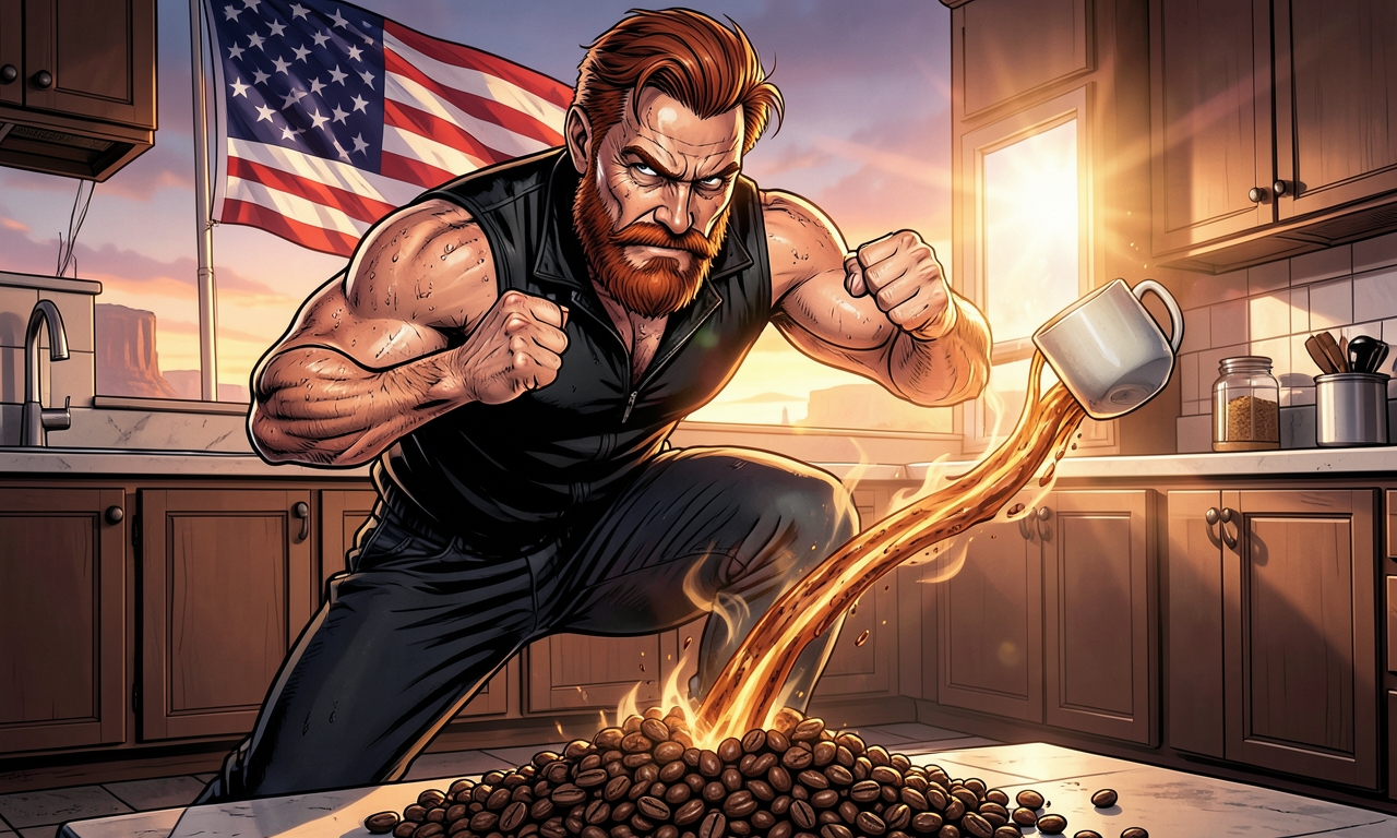 Chuck Norris bestellt einen Kaffee. Als die Maschine kaputt ist, stampft er einfach auf die Kaffeebohnen. Durch die Wucht seines Stomps werden sie gemahlen, gebrüht und direkt in die Tasse katapultiert – perfekt, ohne einen Tropfen zu verschütten.