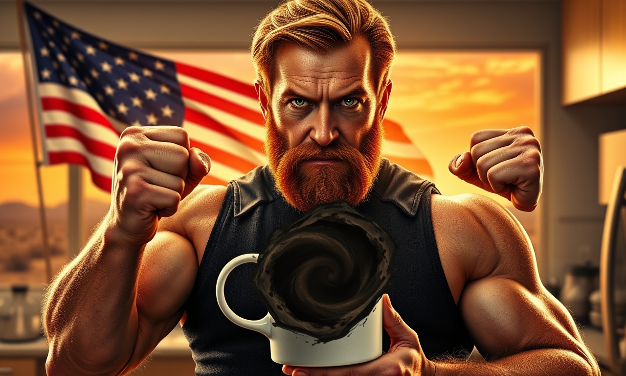 Chuck Norris kocht Kaffee. Der Kaffee wird so stark, dass er die Zeit zurückdreht und die Tasse in einen prähistorischen Vulkan verwandelt.