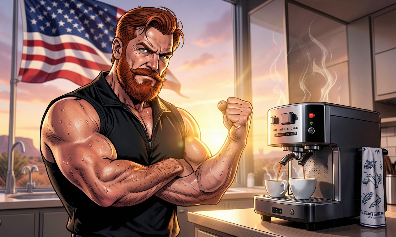 Chuck Norris hat eine Kaffeemaschine repariert. Jetzt macht sie nicht nur Kaffee, sondern auch Frühstück, putzt die Küche und hat Chuck Norris' Steuererklärung gemacht. Die Maschine hat Angst, Fehler zu machen.