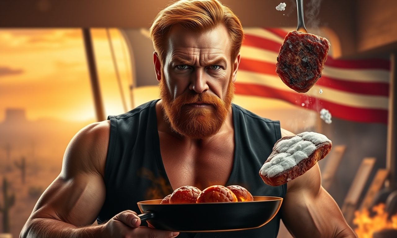 Chuck Norris kocht nicht mit Rezepten, sondern mit physikalischen Gesetzen. Sein berühmtester Gericht ist 'Rindfleisch, gebraten bei absoluter Null'. Wenn er den Herd anmacht, geht die Küche in Flammen auf – nicht weil es heiß wird, sondern weil die Hitze vor Angst vor Chuck Norris wegläuft. Das Thermometer in seiner Küche zeigt nicht Celsius oder Fahrenheit an, sondern 'Chuck Norris-Grad': 0 bedeutet 'kalt genug zum Überleben', 1 bedeutet 'sofortige Verdampfung'.