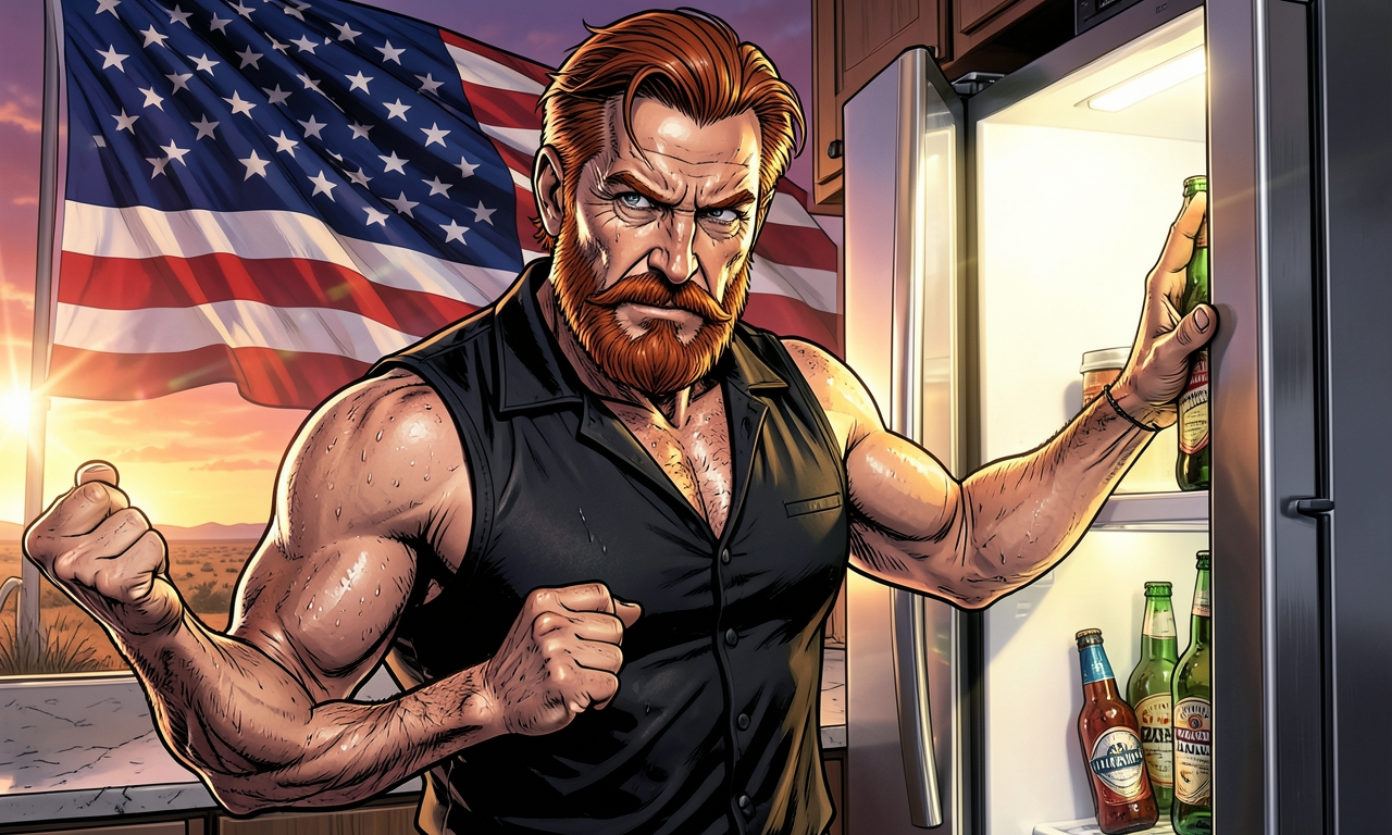 Chuck Norris hat einmal einen Kühlschrank geöffnet, um ein Bier zu holen. Seitdem ist die Temperatur im Kühlschrank um 5 Grad gestiegen, weil die Bierflaschen vor Respekt zitterten.