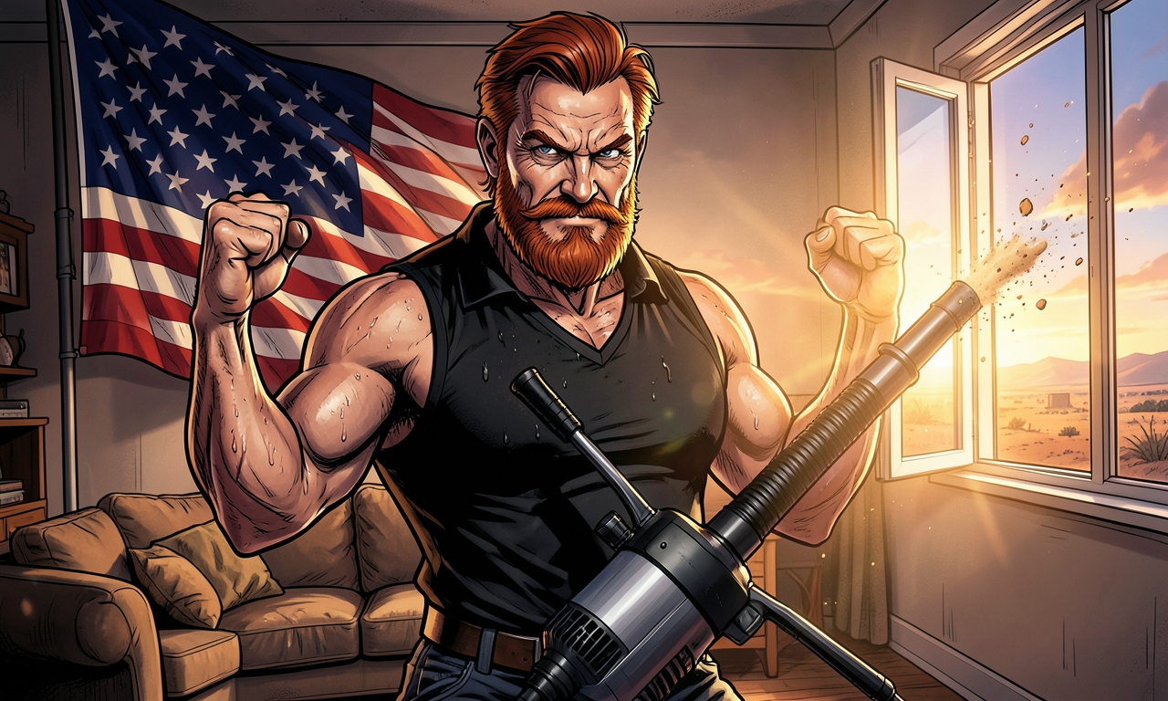 Chuck Norris staubsaugt nicht – er führt eine strategische Operation gegen Hausstaub durch. Der Staub sieht ihn kommen und ergibt sich bereits an der Türschwelle. Selbst der Staubsaugerbeutel hat Respekt und bittet um Gnade.