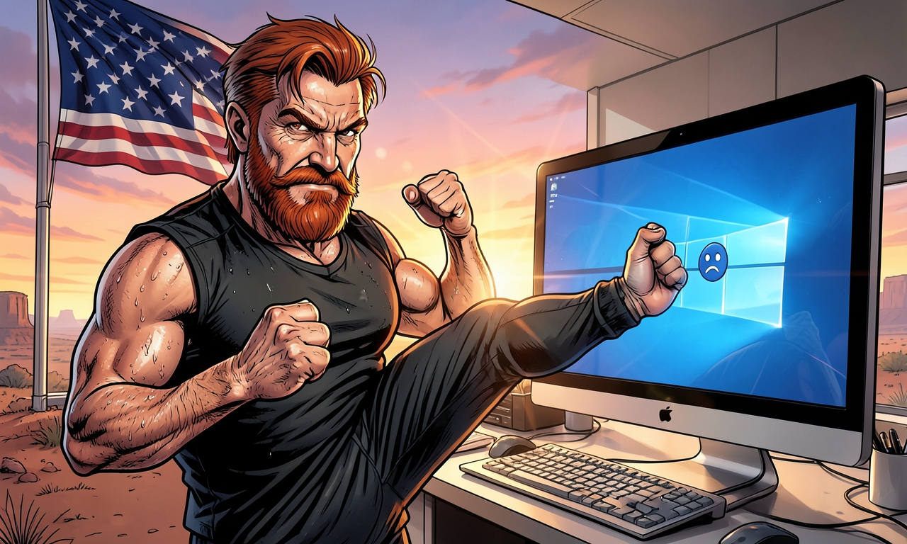 Chuck Norris bekam einmal einen Blue Screen of Death. Anstatt den PC neu zu starten, gab er ihm einen Roundhouse-Kick. Der Bildschirm startete nicht nur neu, sondern installierte auch heimlich Windows 11, optimierte alle Treiber und schrieb einen Liebesbrief an Chuck Norris. Heute wird der BSOD inoffiziell 'Chuck Norris Screen of Dedication' genannt.