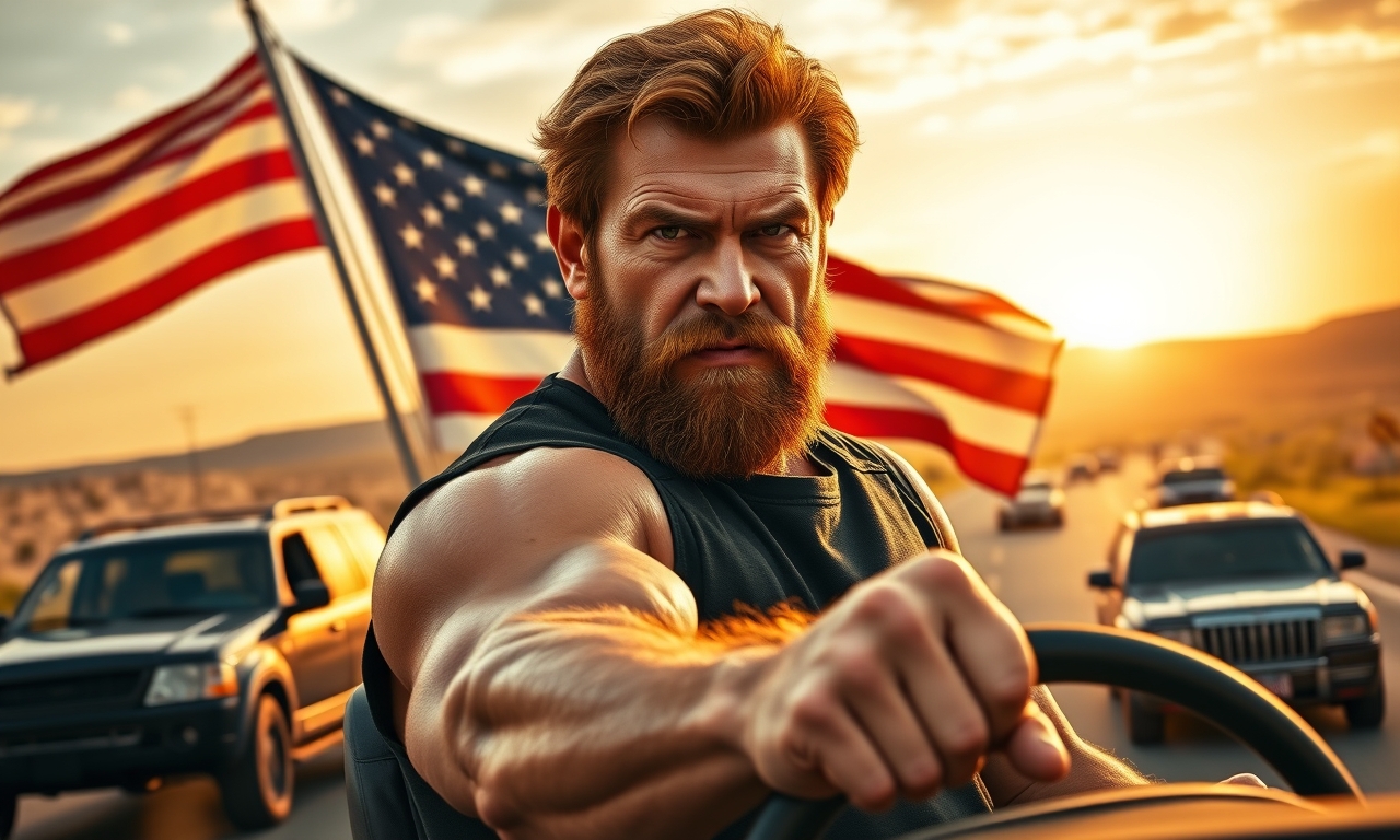 Chuck Norris steht im Stau. Er biegt einfach mit dem Auto ab – die Realität hat keine Chance, ihm zu widersprechen.