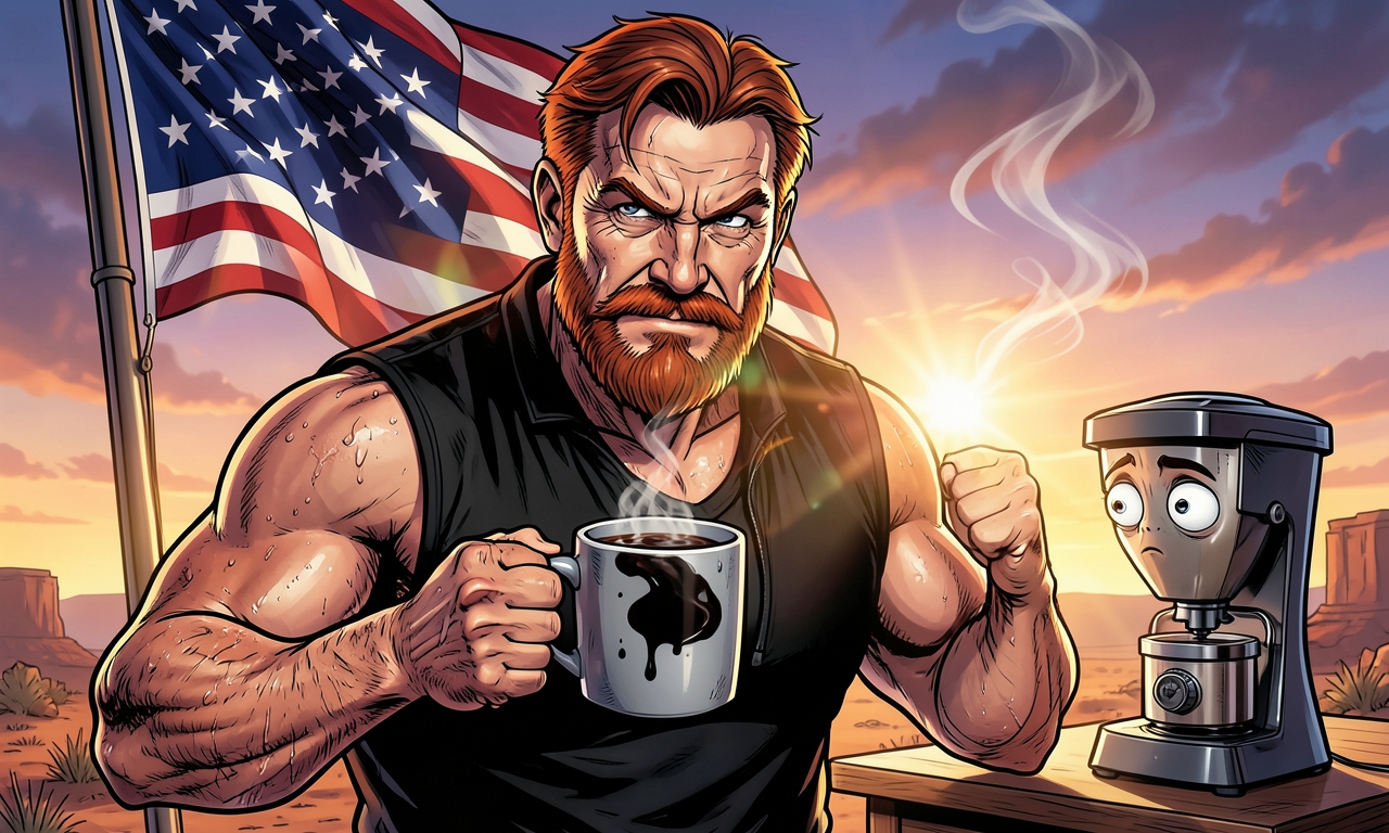 Chuck Norris trinkt keinen Kaffee, um wach zu werden. Stattdessen sagt er den Kaffeebohnen, sie sollen sich zusammenreißen. Die gebrühte Flüssigkeit in seiner Tasse ist eigentlich konzentrierter Schatten seiner Entschlossenheit.