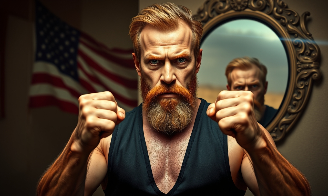 Chuck Norris sieht im Spiegel nicht sein Spiegelbild – sein Spiegelbild hat Angst vor ihm.