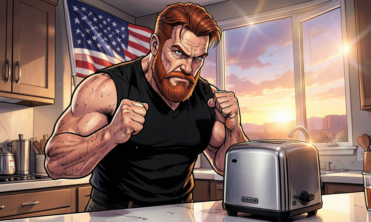 Chuck Norris hat einmal versucht, einen Toaster zu benutzen. Der Toaster hat gewonnen. Seitdem hat der Toaster Angst vor Brot.