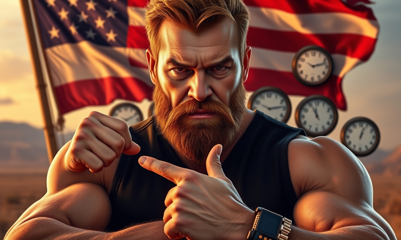 Chuck Norris braucht keine Uhr. Wenn er 'Es ist Zeit' sagt, stellen alle Uhren der Welt sich automatisch auf die richtige Zeit – aus Respekt.