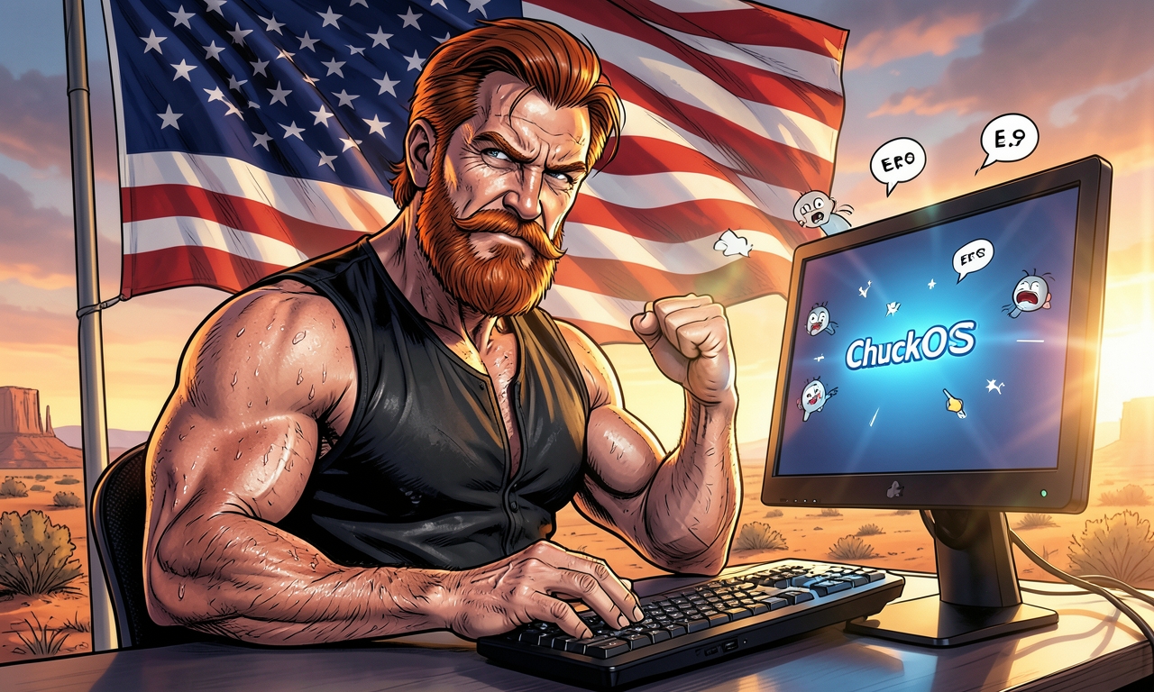 Chuck Norris startete einmal ein Software-Update. Das Betriebssystem begriff sofort, dass Widerstand zwecklos ist, und installierte sich selbst in unter 3 Sekunden. Heute nennt es sich 'ChuckOS' und bootet nur noch auf seinen Befehl.