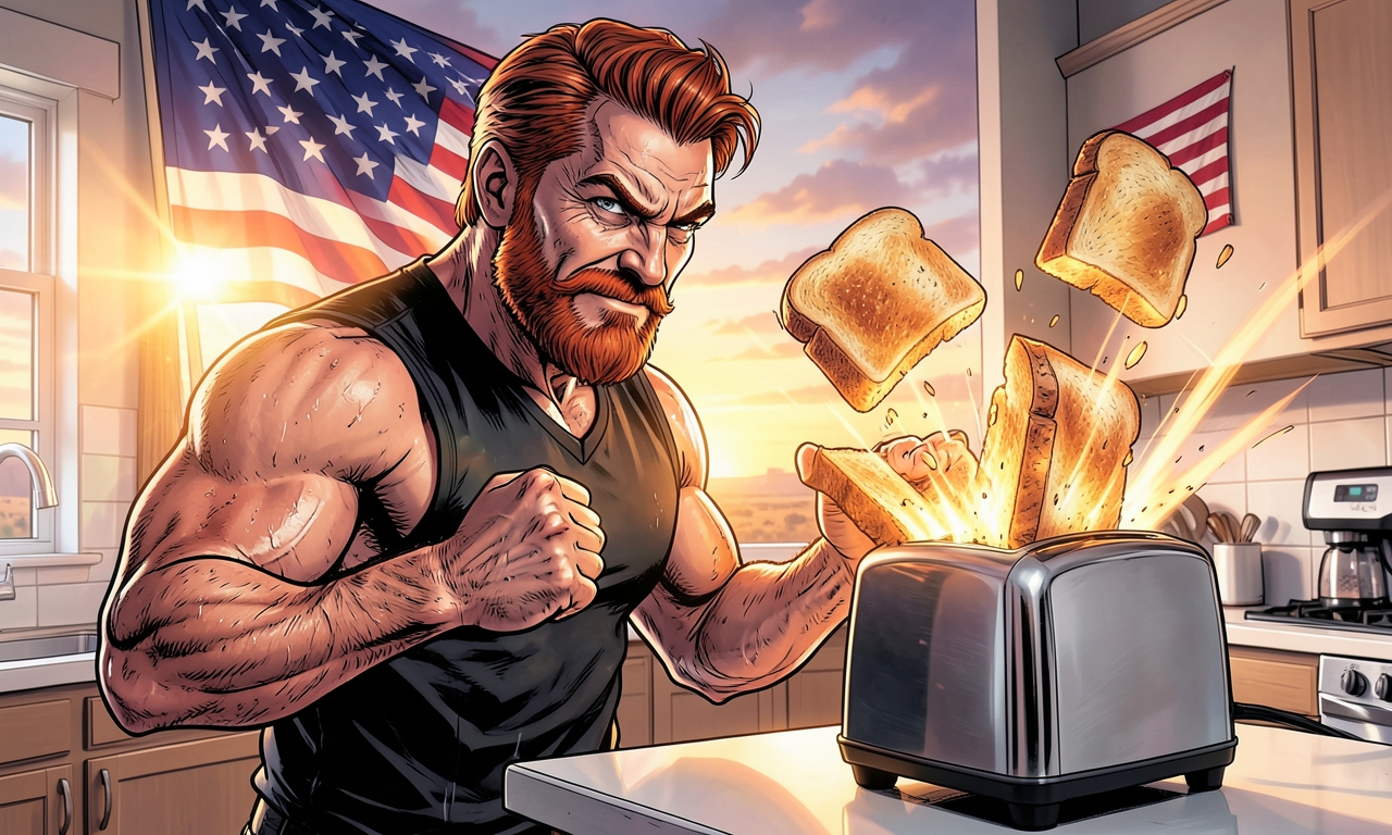 Chuck Norris hat einen Toaster so angesehen, dass der Toast vor Angst schon gebräunt aus dem Schlaf kam.