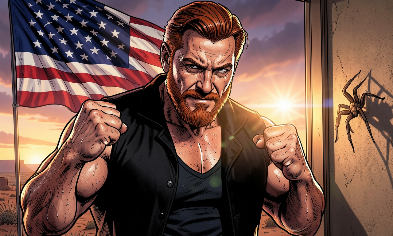 Chuck Norris hat keine Angst vor Spinnen. Spinnen haben Angst vor Chuck Norris - deshalb bauen sie keine Netze mehr, sondern verstecken sich in Ecken und hoffen, er bemerkt sie nicht.