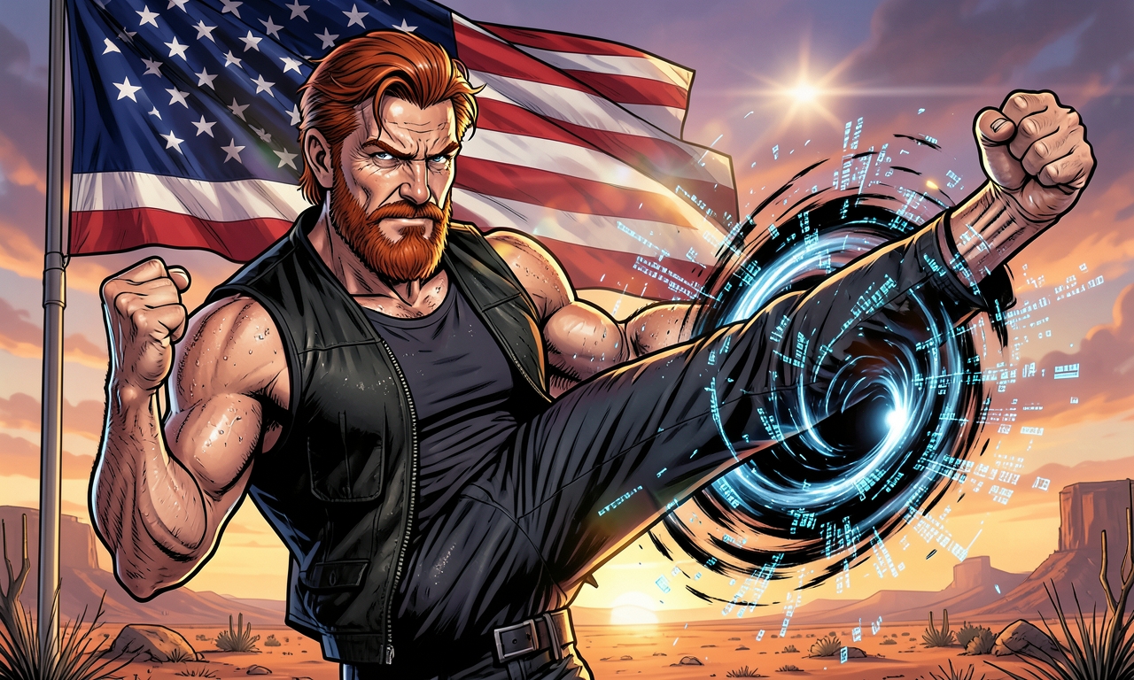 Chuck Norris kann mit einem einzigen Rundtritt einen schwarzen Loch erzeugen, das die gesamte Internet‑Verbindung verschluckt.