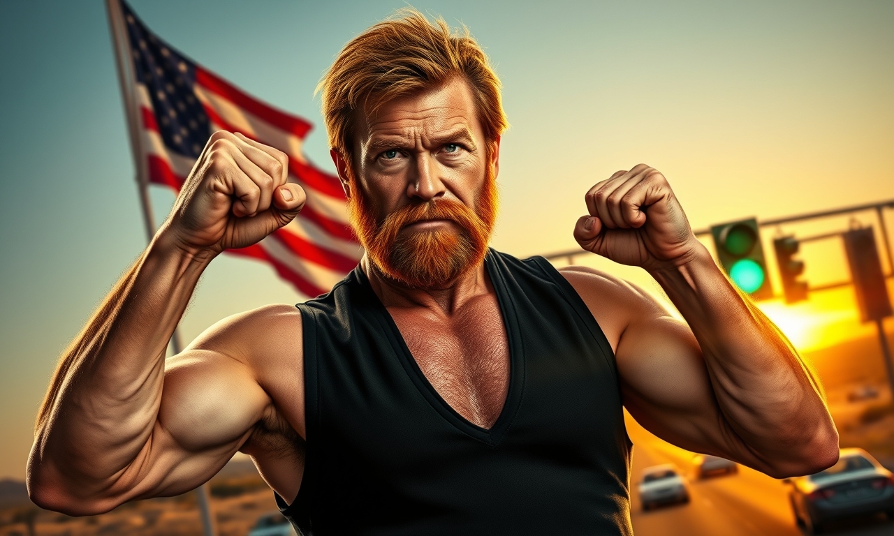 Chuck Norris kann eine Ampel nur durch ein Zwinkern grün machen, sodass alle Fahrer im Stadtgebiet plötzlich der Physik gehorchen.