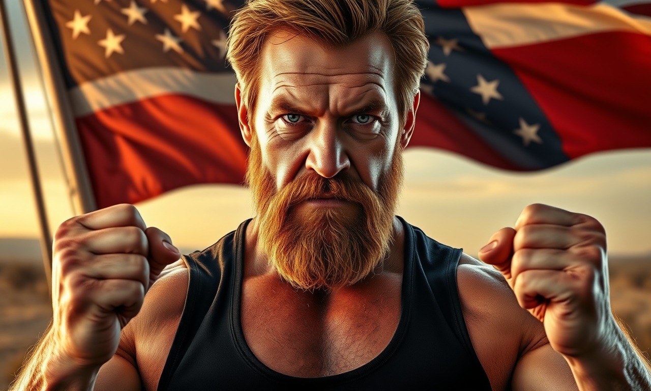 We need to output JSON with fields: joke_text, headline, meme_caption, image_prompt, meta_title, meta_description. Must be in German, no markdown code blocks. Must be unique, start with "Chuck Norris" or mention him. Must be funny, classic style. Must avoid repeats. Provide image prompt in English describing scene. Must be hyper-realistic portrait etc. Provide meta title <=60 chars, meta description <=160 chars.

We need to craft a joke. Something like: "Chuck Norris can divide by zero." But that's common. Need unique. Maybe: "Chuck Norris once tried to teach a cat to do push-ups, but the cat ended up teaching him how to purr." Not typical. Must start with "Chuck Norris". Let's craft: "Chuck Norris counted to infinity... twice." That's common. Need unique.

Maybe: "Chuck Norris once tried to use a GPS, but the satellite asked for directions from him." That could be okay.

But must be classic Chuck Norris style: exaggeration, impossible feats. Something like: "Chuck Norris can slam a revolving door." That's common. Need unique.

Let's think: "Chuck Norris can make a roundhouse kick that creates a new time zone." That's unique.

Or: "Chuck Norris once tried to bake a cake without an oven; the cake baked itself out of respect." That's okay.

But must be in German. The joke_text should be German. Must start with "Chuck Norris". So maybe: "Chuck Norris kann einen Stein so hoch werfen, dass er die Schwerkraft neu definiert." That's okay.

But need to be funny and classic. Let's craft: "Chuck Norris kann einen Schneemann im Sommer zum Schmelzen bringen, nur indem er ihn ansieht." That's okay.

But must be unique, not repeating known jokes. Let's produce something like:

"Chuck Norris hat einmal versucht, einen Kaugummi zu kauen, aber der Kaugummi gab sofort auf und wurde ein Kaugummi-Monster."

But need to be more classic.

Maybe: "Chuck Norris kann mit einem einzigen Blick das Internet zum Schweigen bringen, weil die Server Angst haben, ihn zu überfordern."

Ok.

We need to produce JSON with fields. Let's craft:

joke_text: "Chuck Norris kann mit einem einzigen Rundtritt die Uhr zurückdrehen, sodass sein Kaffeekochen nie wieder kalt wird."

But need to be unique.

Let's produce: "Chuck Norris hat einmal einen Marathon gelaufen, ohne zu bewegen – die Strecke hat sich um ihn herum selbst erledigt."

Better: "Chuck Norris kann einen Regenbogen zum Tanzen bringen, indem er ihn mit einem einzigen Finger berührt."

Ok.

Let's decide on a joke: "Chuck Norris kann einen Schneemann im Sommer am Leben erhalten, indem er ihm einfach einen Kühlschrank auf den Kopf setzt."

But maybe too weird.

Let's craft a clear joke: "Chuck Norris kann einen Kaugummi so kauen, dass er daraus einen Kaugummi-Bumerang macht, der immer zurückkommt – und zwar mit extra Zucker."

Hmm.

Better: "Chuck Norris kann einen Stein so hoch werfen, dass er die Schwerkraft neu definiert – und dann den Stein wieder einfangen, weil er keine Angst vor Gesetzen hat."

Ok.

Let's produce final joke_text: "Chuck Norris kann einen Stein so hoch werfen, dass er die Schwerkraft neu definiert – und dann den Stein wieder einfangen, weil er keine Gesetze kennt."

That starts with Chuck Norris, is unique, classic.

Now headline: max 80 chars. Something like "Chuck Norris definiert Schwerkraft neu". That's 30 chars.

meme_caption: max 80 chars. Something like "Wenn Chuck Norris denkt, dass Physik nur ein Vorschlag ist". That's 55.

image_prompt: English prompt describing specific scene from the joke. Must include "A hyper-realistic portrait of a tough, legendary action hero man in his 50s with reddish-brown hair, thick reddish beard, piercing eyes, muscular build. Black sleeveless vest." Then add "[Spezifische Szene aus dem Witz]". So we need to embed the scene: maybe "throwing a massive stone that glows with neon energy, the stone defying gravity". So the prompt: "A hyper-realistic portrait of a tough, legendary action hero man in his 50s with reddish-brown hair, thick reddish beard, piercing eyes, muscular build. Black sleeveless vest. Throwing a massive glowing stone that defies gravity, creating a ripple of light, photorealistic action movie poster, dramatic cinematic lighting, American flag background. No text, no captions."

Make sure it's English.

meta_title: max 60 chars. Something like "Chuck Norris definiert Schwerkraft neu – Witz". That's 44.

meta_description: max 160 chars. Something like "Entdecke den ultimativen Chuck Norris Witz, bei dem er die Schwerkraft neu definiert und den Stein wieder einfängt – garantiert zum Lachen!" That's about 130.

Now ensure JSON format, no markdown code blocks. Provide just JSON.

Check constraints: headline max 80 characters. Let's count: "Chuck Norris definiert Schwerkraft neu – Witz" length: count characters including spaces: C(1)h2u3c4k5 (space6)N7o8r9r10i11s12 (space13)d14e15f16i17n18i19e20t21 (space22)S23c24h25w26e27r28g29r30a31f32t33 (space34)n35e36u37 (space38)–39 (space40)W41i42t43z44. So 44 characters, okay.

meme_caption max 80 characters. Let's count: "Wenn Chuck Norris denkt, dass Physik nur ein Vorschlag ist". Count: W1e2n3n4 (space5)C6h7u8c9k10 (space11)N12o13r14r15i16s17 (space18)d19e20n21k22t23, (space24)d25a26s27 (space28)P29h30y31s32i33k34 (space35)n36u37r38 (space39)e40i41n42e43n44 (space45)V46o47r48s49c50h51a5