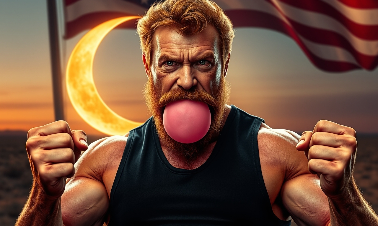 Chuck Norris kann einen Kaugummi so stark gekaut haben, dass daraus ein neuer Mond entsteht.